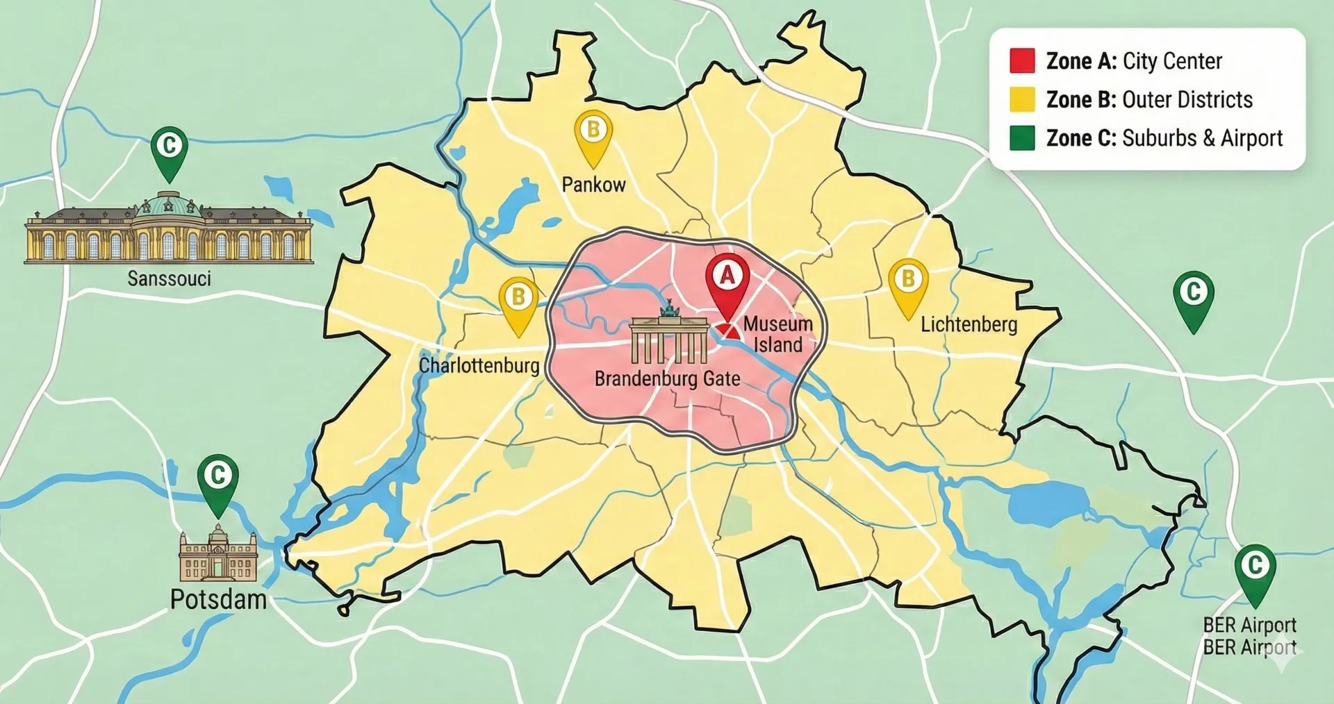 Berlin Transport Zones Map