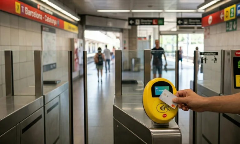Contactless payment on the Barcelona metro